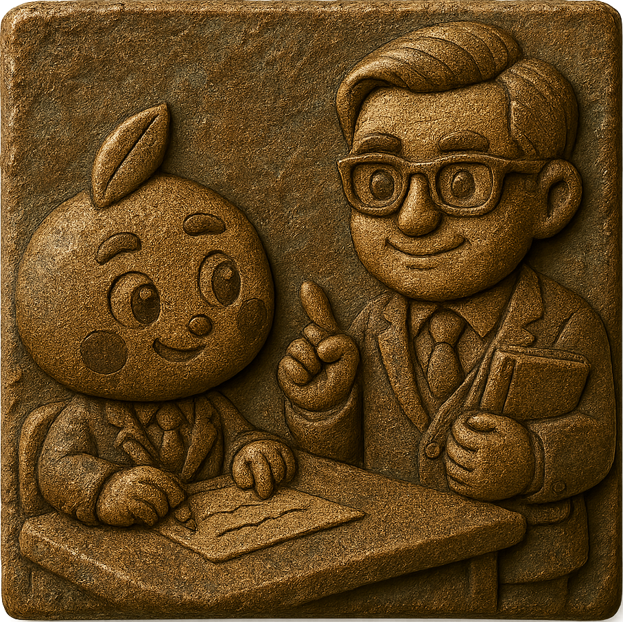 行政書士が公正証書や遺言書の内容を説明しながら書類作成を行っているイメージ。相続手続きを安心サポート